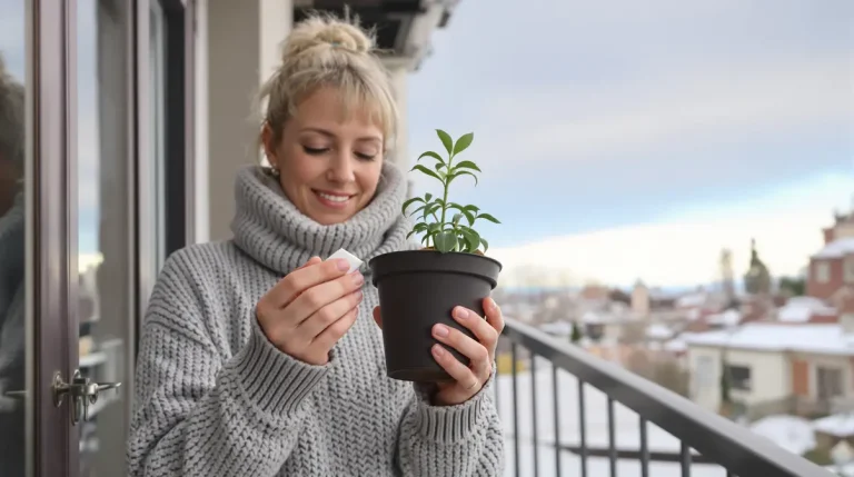 Elle remplace les cubes de bouillon dans la cuisine et se plante en pot à cette période clé